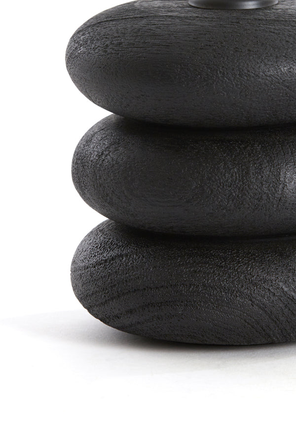 Lamp base 12x12 cm BUDONGO wood black