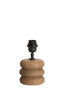 Lamp base 12x12 cm BUDONGO wood grey-dark brown