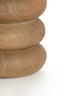 Lamp base 12x12 cm BUDONGO wood grey-dark brown