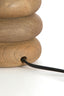 Lamp base 12x21 cm BUDONGO wood grey-dark brown