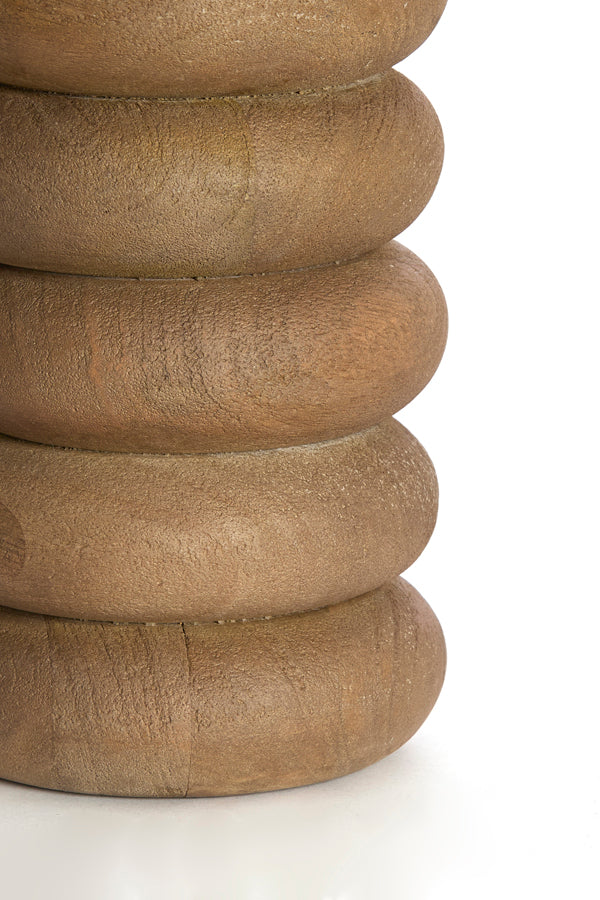 Lamp base 12x21 cm BUDONGO wood grey-dark brown