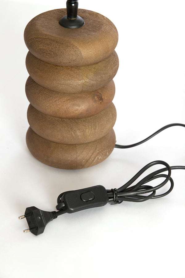 Lamp base 12x21 cm BUDONGO wood grey-dark brown
