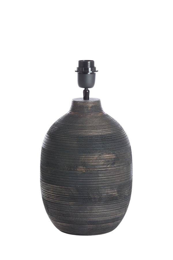 Lamp base 22x39 cm KHOMAI wood antique brown