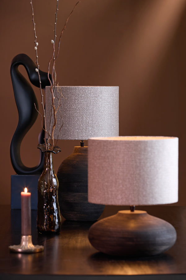 Lamp base 22x39 cm KHOMAI wood antique brown