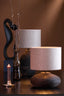 Lamp base 22x39 cm KHOMAI wood antique brown