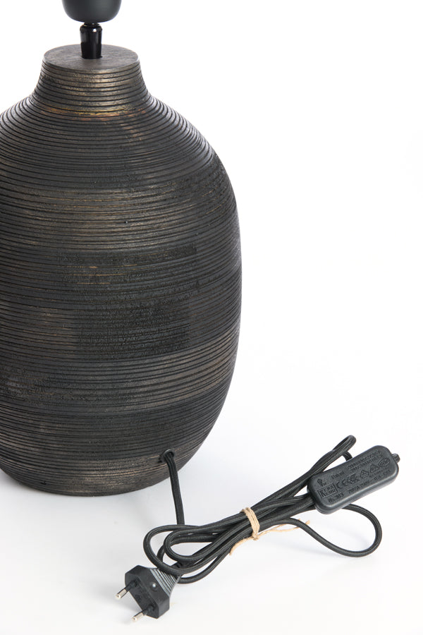 Lamp base 22x39 cm KHOMAI wood antique brown