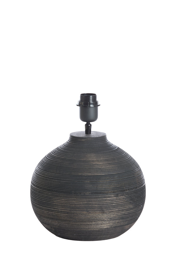 Lamp base 26x31,5 cm KHOMAI wood antique brown