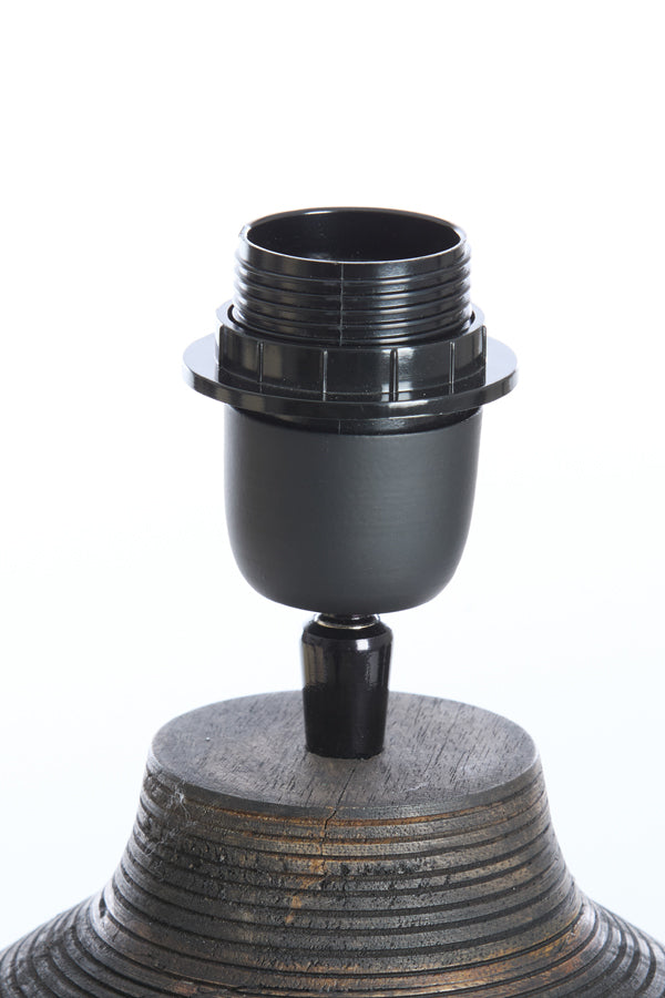 Lamp base 26x31,5 cm KHOMAI wood antique brown