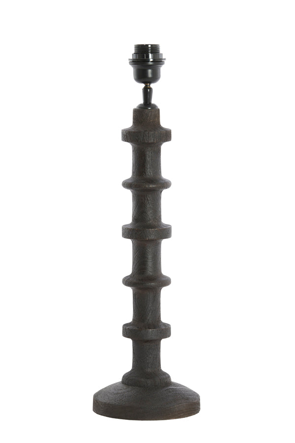 Lamp base 16x45 cm CECILY wood matt dark russet