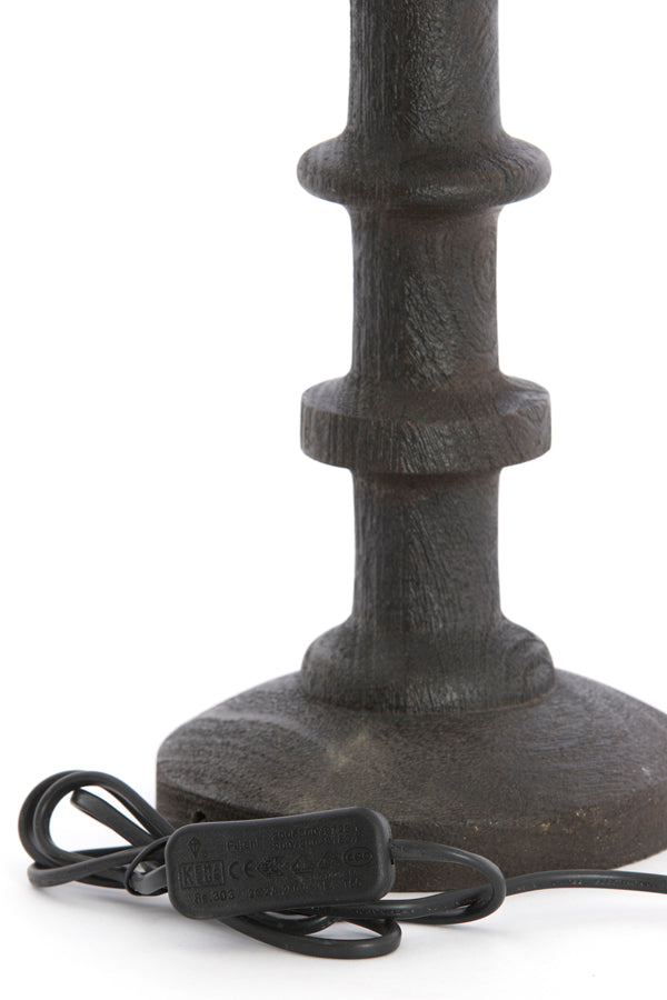 Lamp base 16x45 cm CECILY wood matt dark russet
