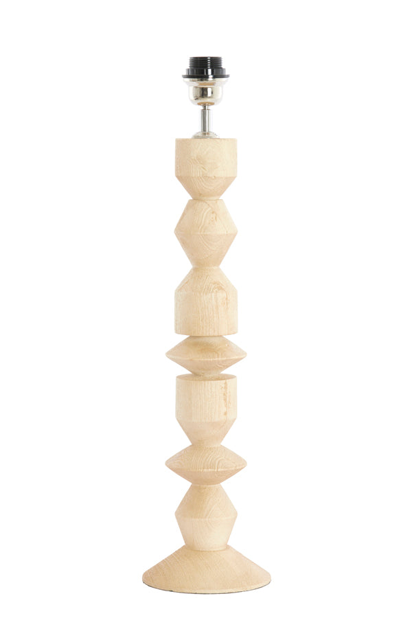 Lamp base 15x53 cm EDIE wood matt natural