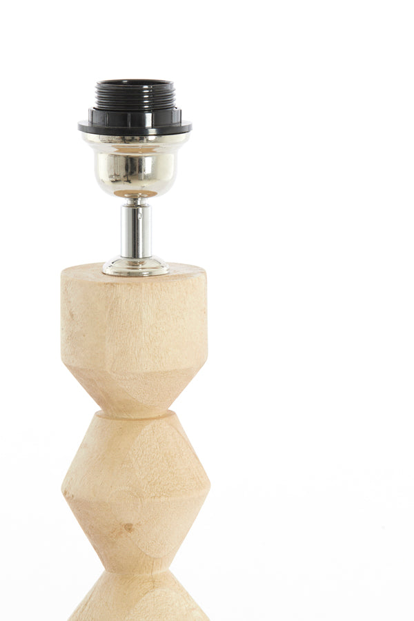 Lamp base 15x53 cm EDIE wood matt natural