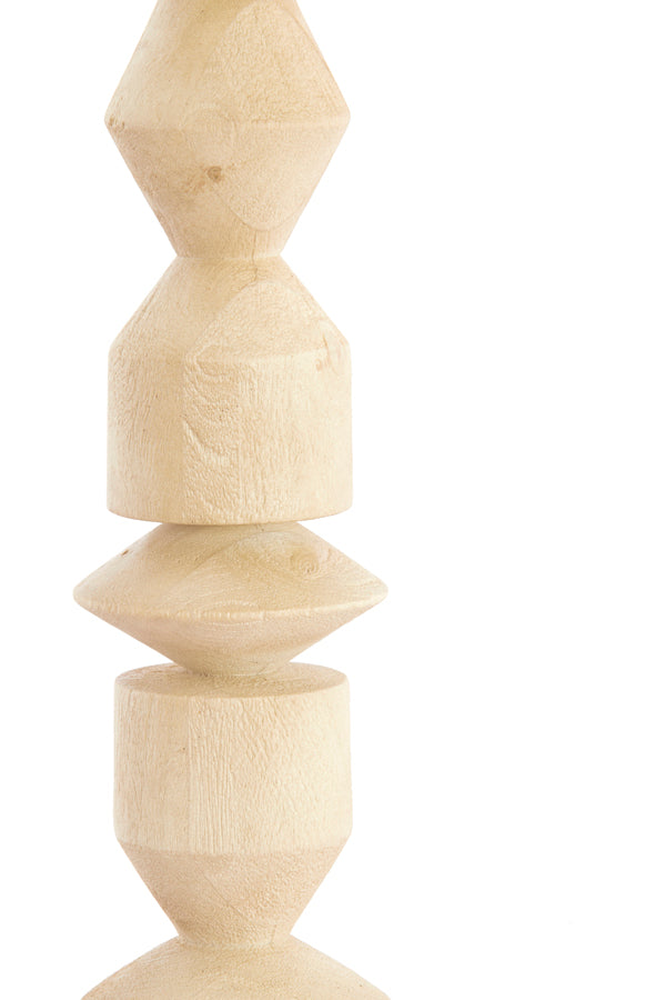Lamp base 15x53 cm EDIE wood matt natural