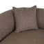Sofa Pandora brown chunky lounge left