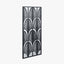 Black Metal Rectangular Mirrored Wall Art