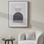 Art Deco Print with Gold Detail and Black Frame