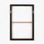 S/2 Black Squiggle Print Canvases with Black Frames
