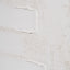 White and Natural Textured Canvas with Natural Frame