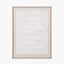White and Natural Textured Canvas with Natural Frame