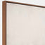 Natural and White Abstract Canvas with Natural Frame Large