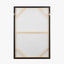 Grey and White Abstract Canvas with Black Frame