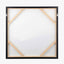 Monochrome Abstract Square Canvas with Black Frame