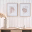 S/2 Natural Abstract Canvases with Natural Frame