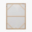 Black and Cream Abstract Canvas with Natural Frame