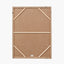 Natural and Grey Textured Abstract Canvas with Natural Frame