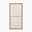 S/3 Natural and White Birds Canvases with Natural Frames