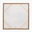 Monochrome Abstract Square Canvas with Oak Effect Frame