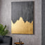 Black and Gold Abstract  Frameless Canvas