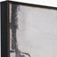 Monochrome Abstract Canvas with Black Frame