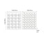 S/2 Circular Pattern Natural Paper Design Wall Art with Black Frames
