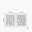 S/2 Cut Out Pattern Natural Paper Design Wall Art with Natural Frames