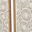 S/2 Cut Out Pattern Natural Paper Design Wall Art with Natural Frames