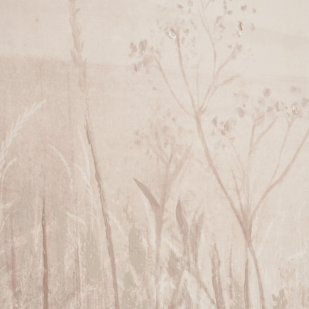 S/3 Natural and White Landscape Canvases with Natural Frames