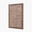 Brown and Natural Linear Design Canvas with Oak Effect Frame