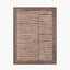Brown and Natural Linear Design Canvas with Oak Effect Frame