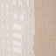 White and Natural Abstract Design Linen Canvas with Elm Effect Frame