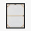 Black and Natural Stone Design Canvas Wall Art with Black Frame
