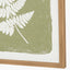 S/2 Green and Natural Fern Canvas Wall Art with Natural Frames