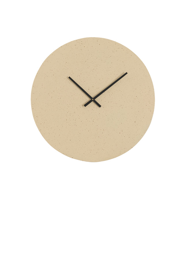 Clock 59 cm LICOLA matt sand+light brown spotted