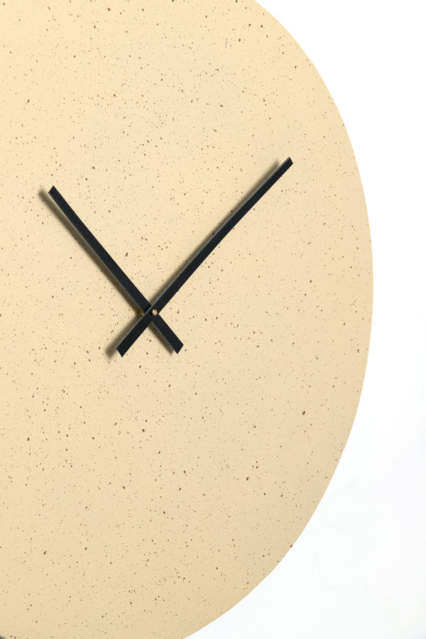 Clock 59 cm LICOLA matt sand+light brown spotted