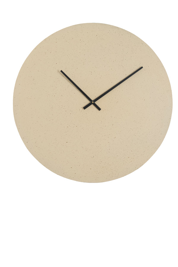 Clock 74 cm LICOLA matt sand+light brown spotted