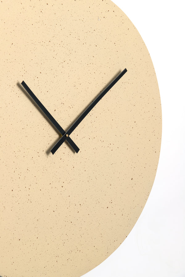 Clock 74 cm LICOLA matt sand+light brown spotted
