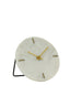 Clock 15 cm MORENO marble white