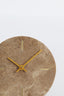 Clock 15 cm MORENO marble brown