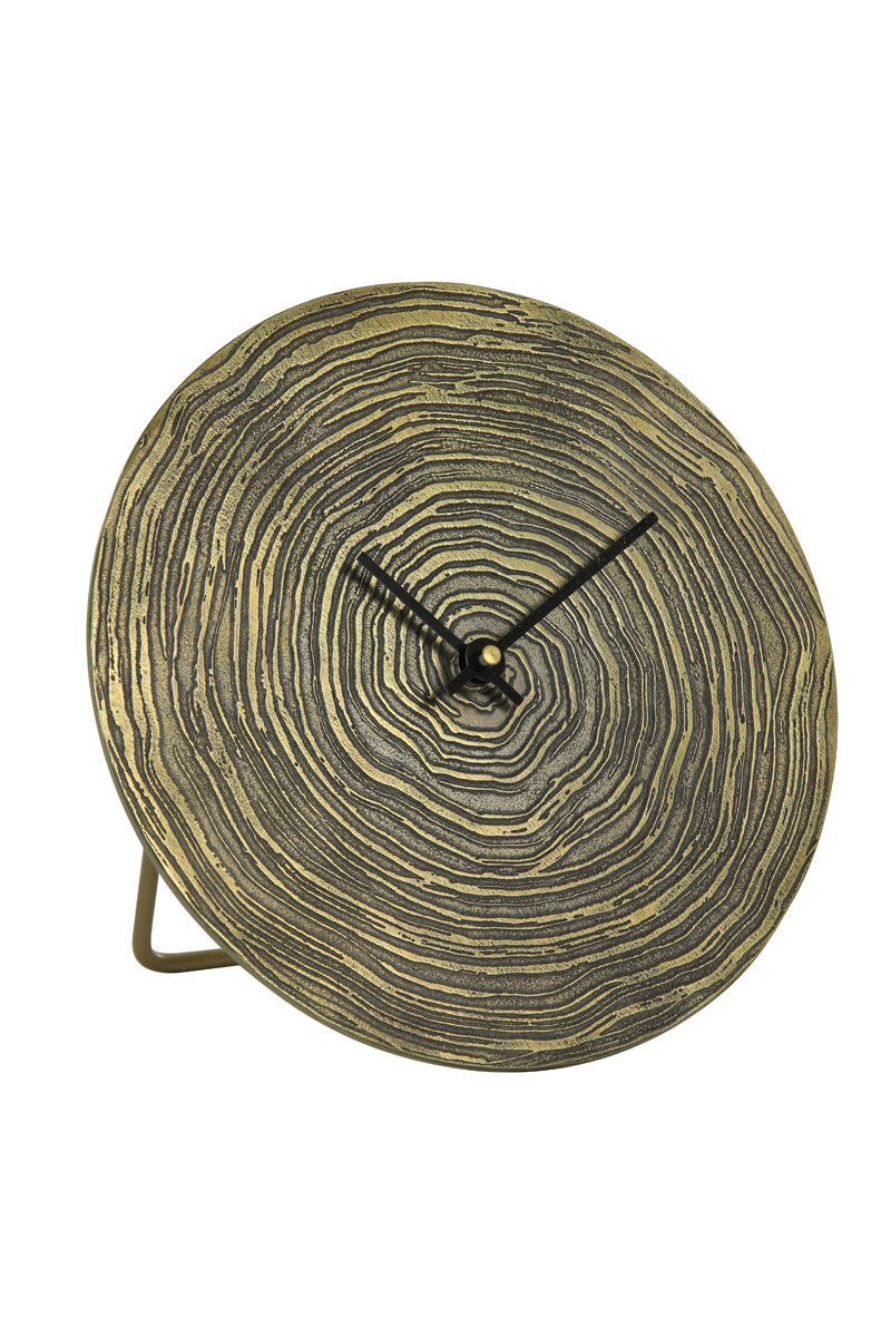 Clock 20 cm ALOCIL antique bronze swirl