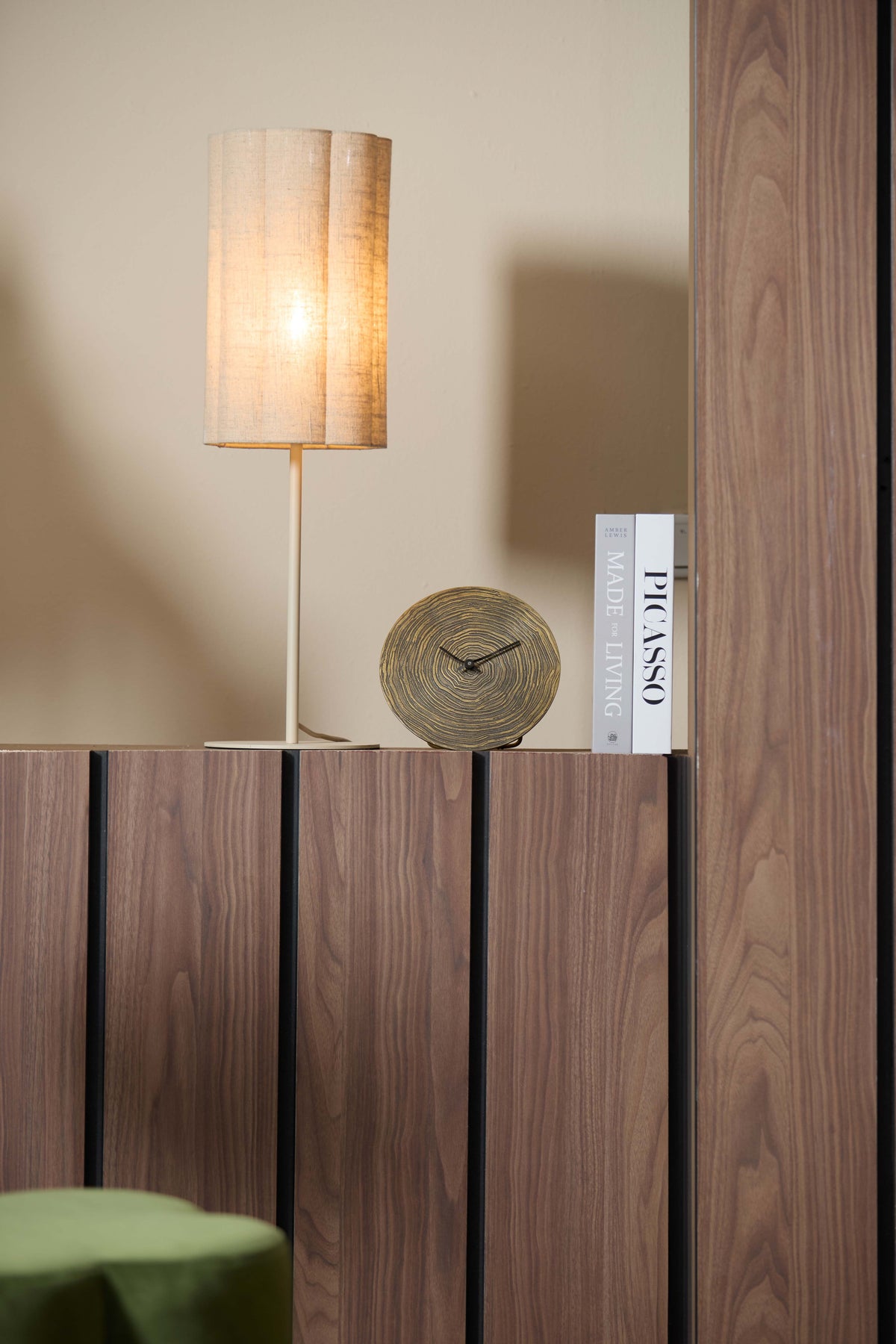 Clock 20 cm ALOCIL antique bronze swirl